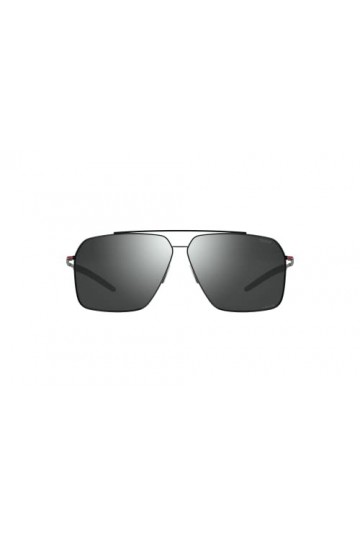 bollé - FLOW Black Red Matte – Volt+ Gun Polarized, Lunettes de soleil, Large, Mixte Adulte