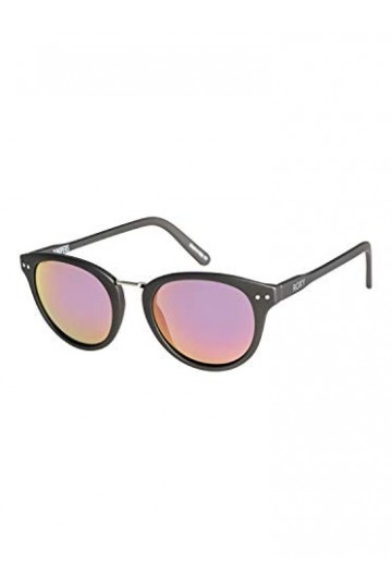 Roxy Junipers Lunettes de Soleil Femme, Shiny Black/Flash Silver, Taille Unique