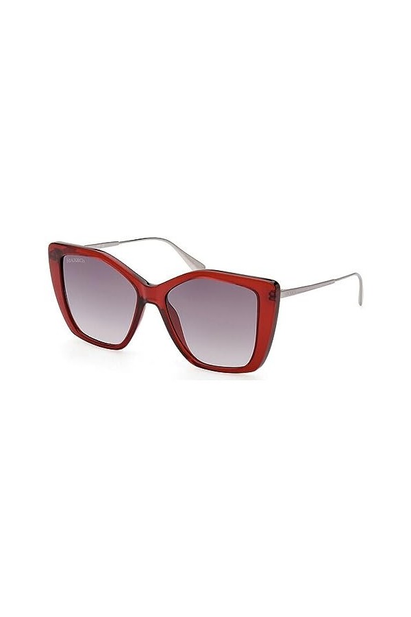 MAX &CO MO0065 Lunettes de Soleil, Rouge Brillant, 54/16/140 Femme