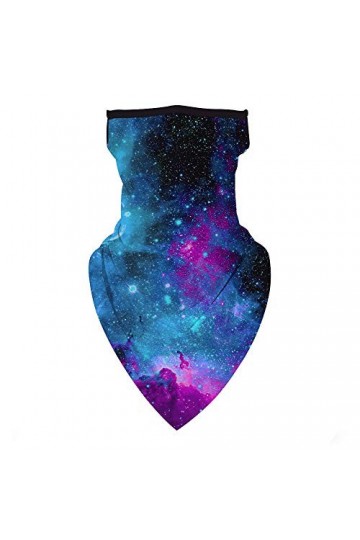 Kumkey Cagoule Ciel étoilé Masque Solaire Respirant Triangle Étanche à La Poussière Masque De Vélo Couvrant Le Visage Lavable