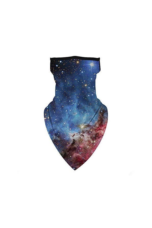 Kumkey Cagoule Ciel étoilé Masque Solaire Respirant Triangle Étanche à La Poussière Masque De Vélo Couvrant Le Visage Lavable