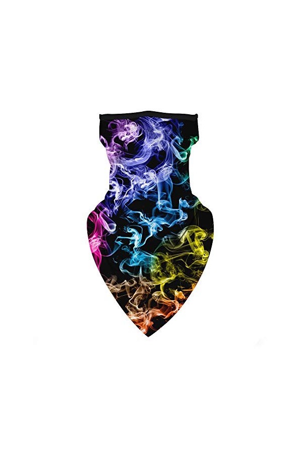 Kumkey Cagoule Ciel étoilé Masque Solaire Respirant Triangle Étanche à La Poussière Masque De Vélo Couvrant Le Visage Lavable