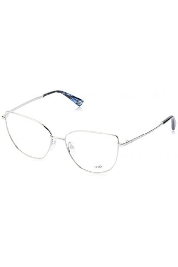 Web Eyewear We5338 Lunettes de Soleil, Rhodium Brillant, 55 Femme