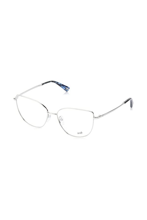 Web Eyewear We5338 Lunettes de Soleil, Rhodium Brillant, 55 Femme