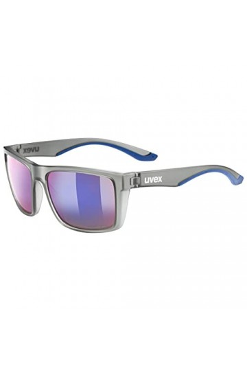 uvex Lgl 50 Cv - Lunettes de Soleil pour Hommes et Femmes - à Contraste Élevé - Effet Miroir - Olive Matt/Green - One Size