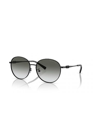 Michael Kors Lunettes de Soleil, Dégradé Noir Brillant/Gris Transparent, 221 Unisex