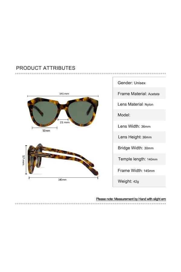 HPIRME Lunettes de soleil pour hommes et femmes, UV400,1, taille unique