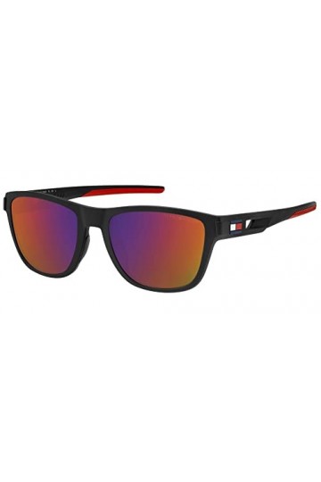 Tommy Hilfiger Th 1951/s Sunglasses, BLX/MI MT BLK Red, 55 Unisex