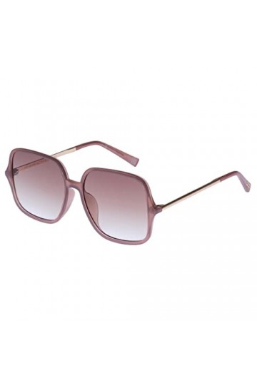 Le Specs Lunettes de soleil HEY HUNNI ALT Fit pour femme et homme Forme rectangulaire avec protection UV, Brown Degré/Chestnu