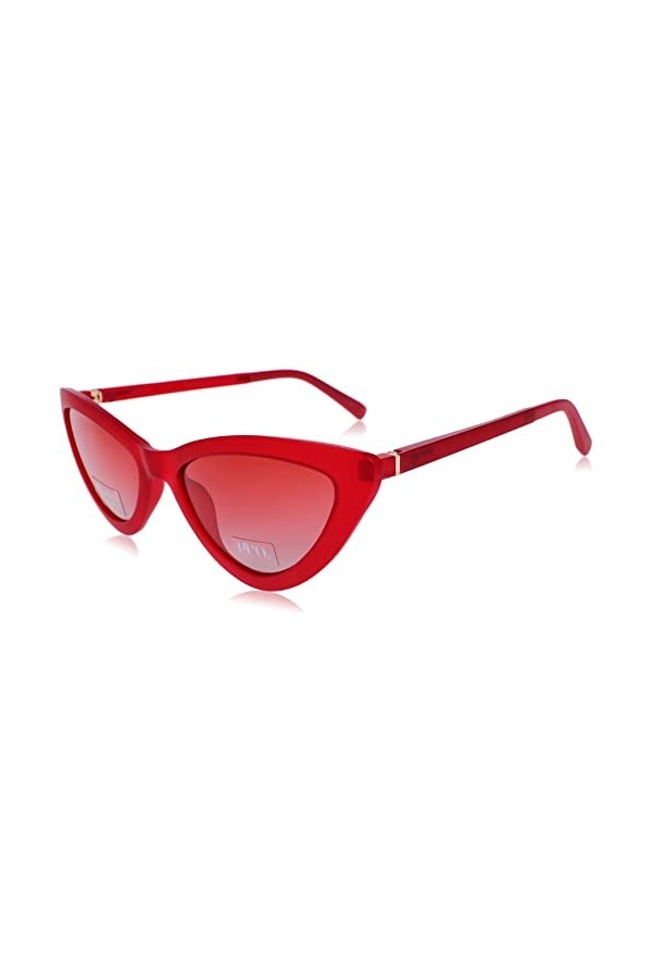 MODO & ECO Mine Lunettes de Soleil, Rouge, 55 Femme