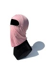 Cagoule de cyclisme réglable coupe-vent avec protection solaire, rose