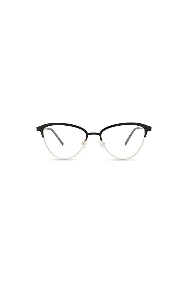 MODO & ECO Cortina Lunettes de Soleil, Black/Rose Gold, 53 Femme