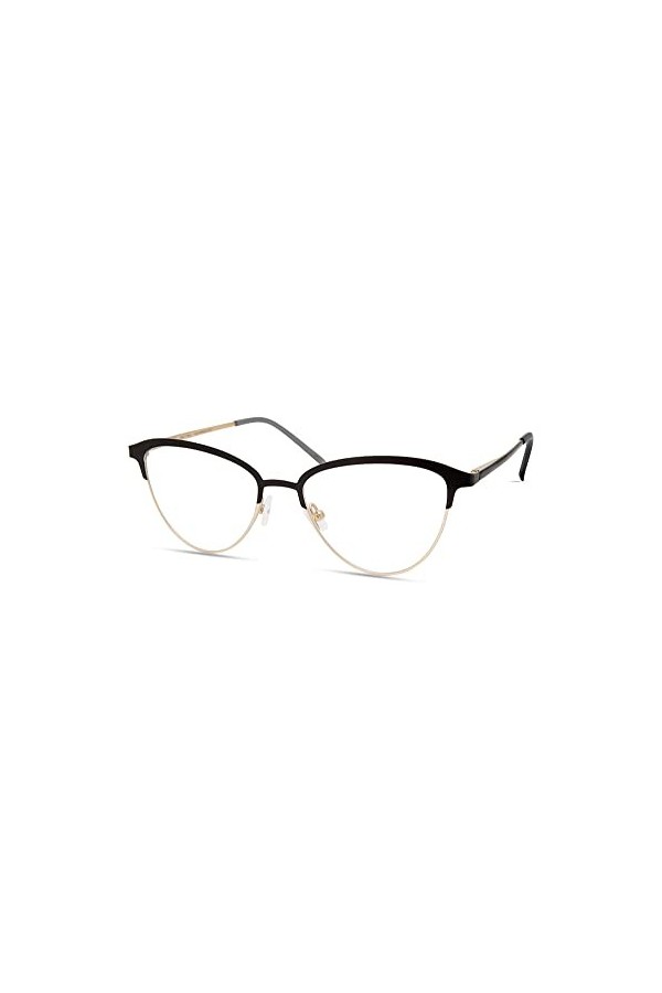 MODO & ECO Cortina Lunettes de Soleil, Black/Rose Gold, 53 Femme