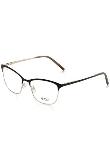 MODO & ECO Lilas Lunettes de Soleil, Noir/Doré Black/Gold , 51 Femme