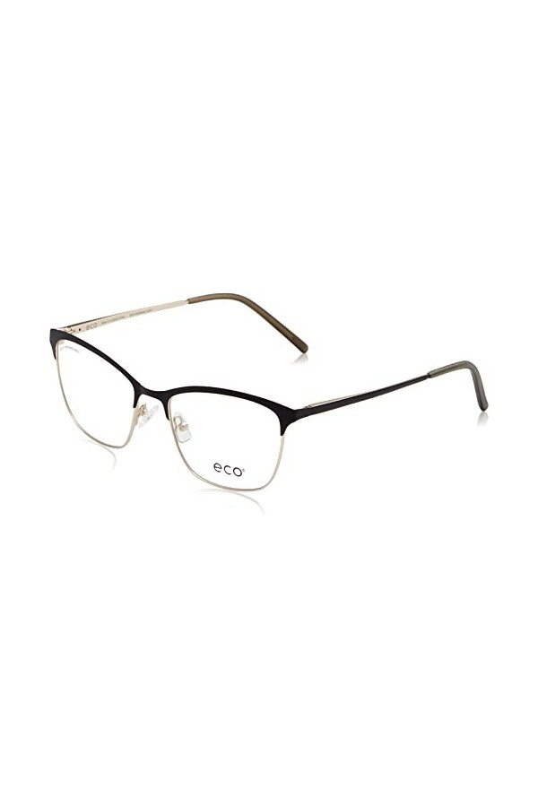 MODO & ECO Lilas Lunettes de Soleil, Noir/Doré Black/Gold , 51 Femme