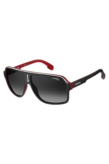 Carrera 1001/s Sunglasses, 80S/9O Black White, 62 Unisex
