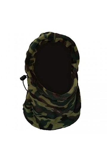 Cicilin Unisexe Cagoule de Masque Garder Chaud Cache-Oreilles Nez Tête Tour de Cou Enfant Adulte en Polaire Doublure Camoufla