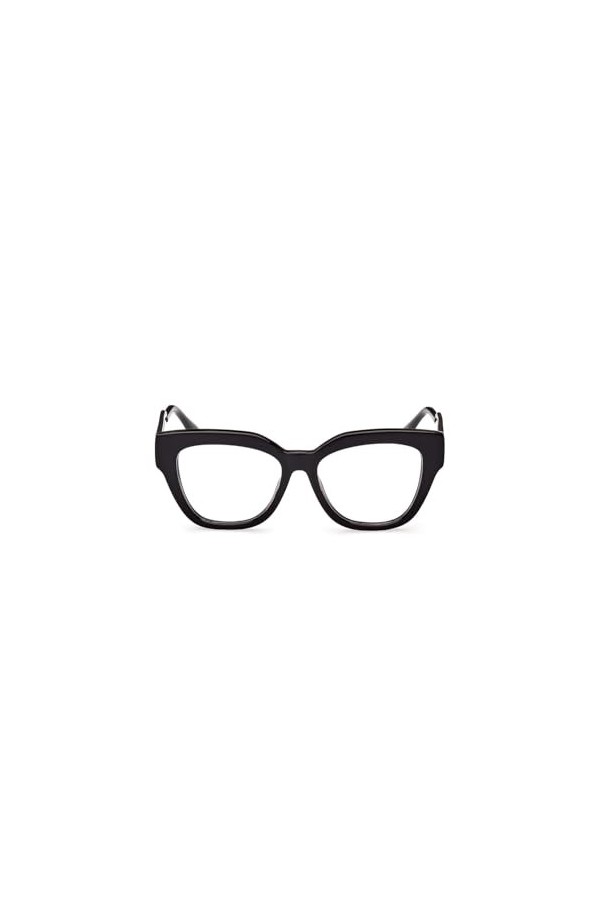 MAX &CO MO5074 Lunettes de Soleil, Noir Brillant, 52/16/140 Femme