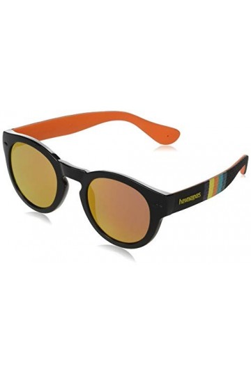Havaianas TRANCOSO/M Sunglasses, BKSTRPDBK, 49 Mixte