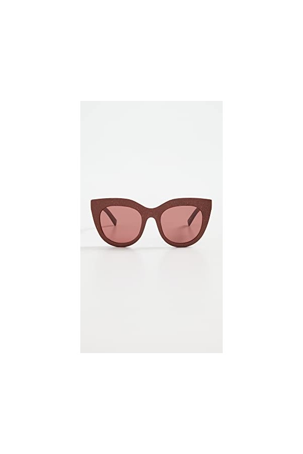 Le Specs Air Grass Le Sustain Lunettes de soleil pour femme Forme rétro CatEye, 271 Rouille