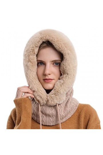 Moweiity Cagoule en Polaire pour Femme Masque dhiver Chapeaux De Ski Couvre-Visage Thermique LéGer Foulard pour Femme Couvre