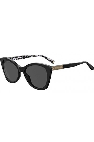 Love Moschino Mol031/S Lunettes de Soleil, Noir, 50 Femme