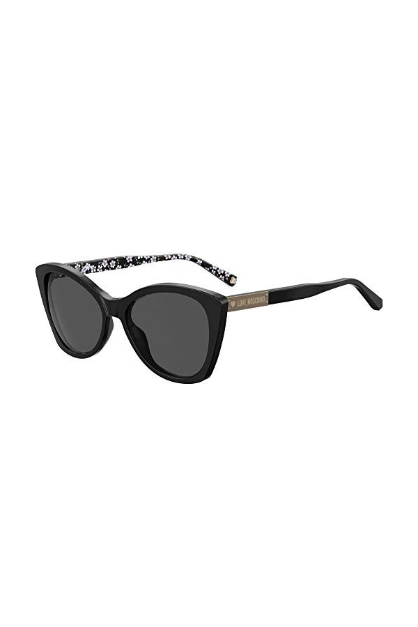 Love Moschino Mol031/S Lunettes de Soleil, Noir, 50 Femme