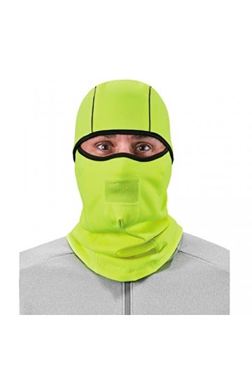 Ergodyne N-Ferno 6823 Winter Ski Mask Balaclava, Wind-Resistant Face Mask, Thermal Fleece, Hi Vis
