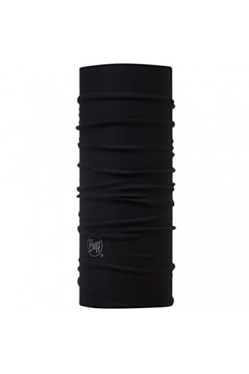 Buff Tour de Cou Original Ecostretch Enfant Solid Black, Taille unique