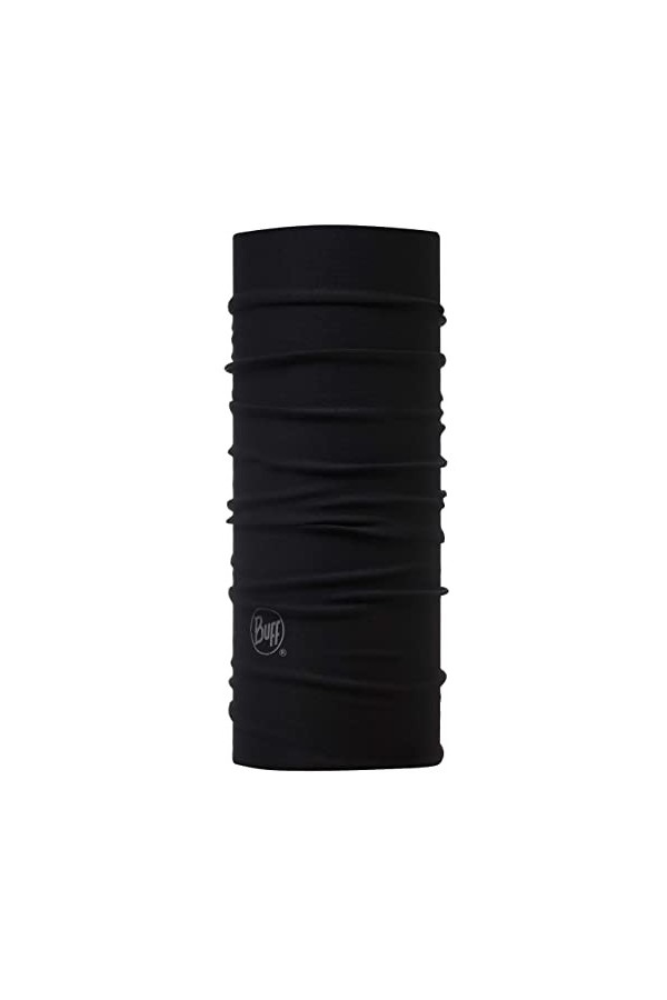 Buff Tour de Cou Original Ecostretch Enfant Solid Black, Taille unique