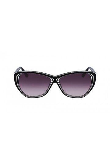 KARL LAGERFELD KL6103S Sunglasses, 006 Black White, Taille Unique Unisex