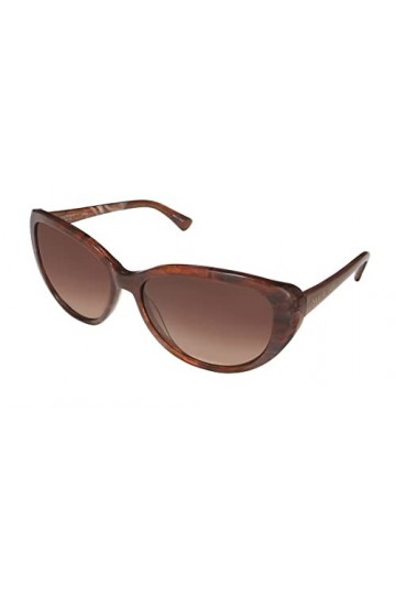 Isaac Mizrahi 30204 Lunettes de soleil/lunettes de soleil pour femme Motif œil de chat 100 % UVA et UVB, brun, 56-15-130