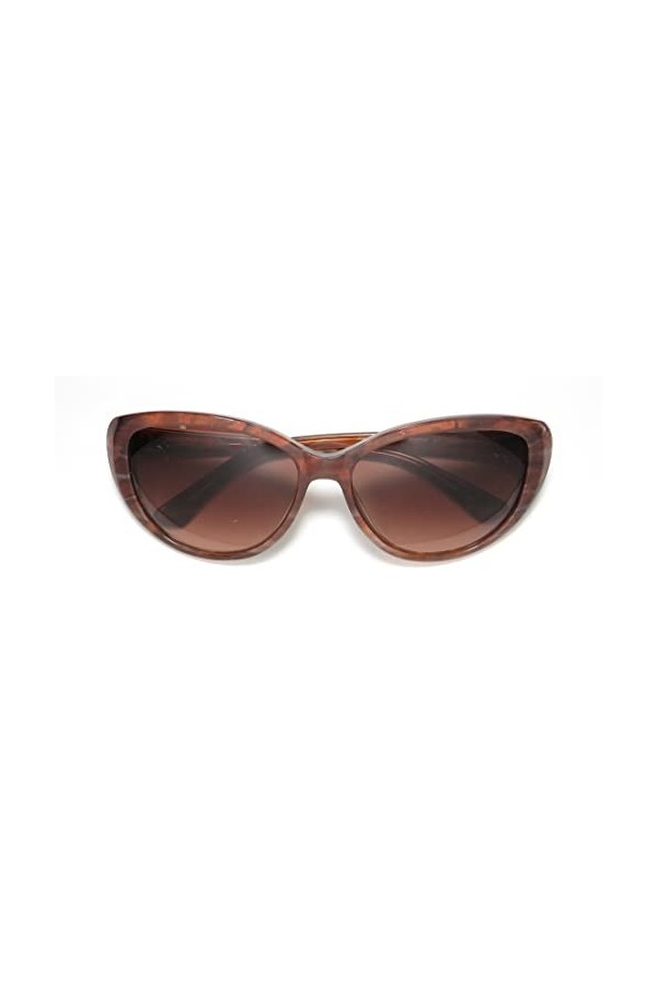 Isaac Mizrahi 30204 Lunettes de soleil/lunettes de soleil pour femme Motif œil de chat 100 % UVA et UVB, brun, 56-15-130