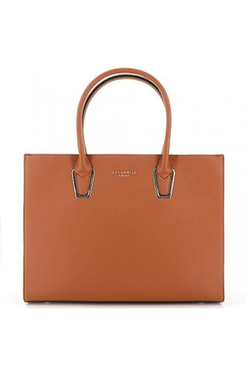 FLORA CO PARIS Grand Sac A Main Femme Cours Lycée - Sac Cabas Porté Epaule A4 Rectangle - Sac Ville Shopping Fourre-Tout Trav