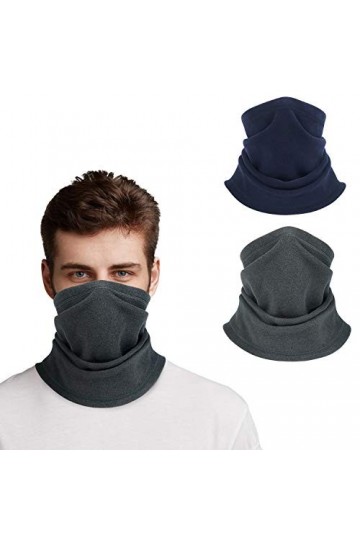 TAIYUNWEI 2 Pièces Cache-Cou Nez Hiver Bandana Élastique, Écharpe dhiver Chaude pour Hommes Femmes, Écharpe sans Couture Spo