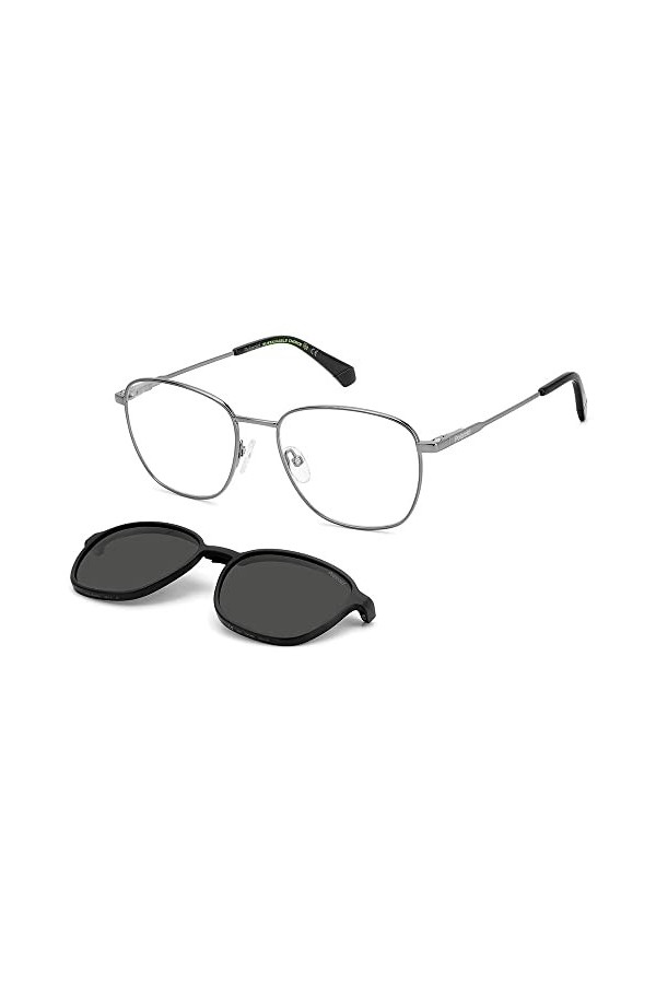 Polaroid PLD 6205/cs Sunglasses, V81/M9 DKRUTH Black, 55 Unisex