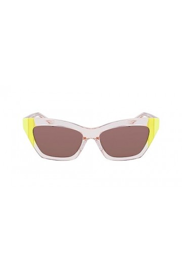 Dkny DK547S Sunglasses, 820 Crystal Peach/Citron, Taille Unique Unisex