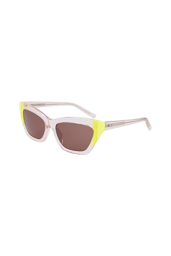 Dkny DK547S Sunglasses, 820 Crystal Peach/Citron, Taille Unique Unisex