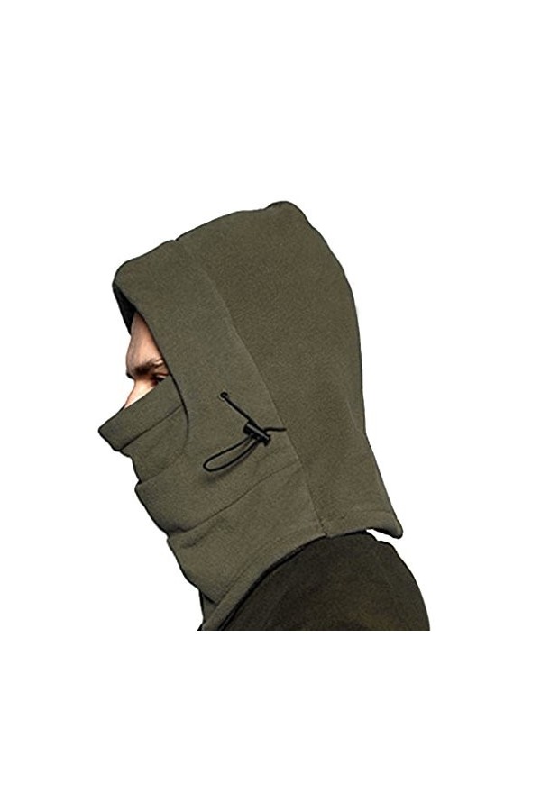 Outdoor Strum Hotte hiver visage masque de ski coupe-vent double Balaclava Masque multifonction pour moto Snowboard, vert