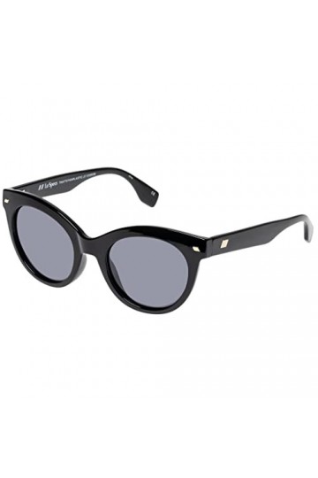 Le Specs THATS FANPLASTIC Lunettes de soleil rondes pour homme et femme avec protection UV, Smoke Mono Polarized/Black