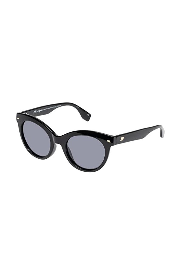 Le Specs THATS FANPLASTIC Lunettes de soleil rondes pour homme et femme avec protection UV, Smoke Mono Polarized/Black