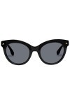 Le Specs THATS FANPLASTIC Lunettes de soleil rondes pour homme et femme avec protection UV, Smoke Mono Polarized/Black