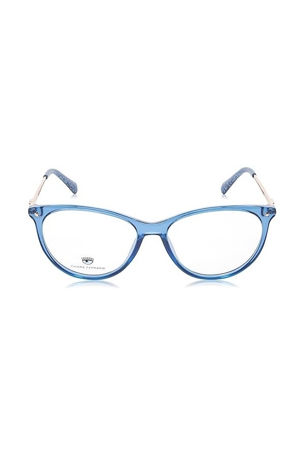 CHIARA FERRAGNI CF 1013 Lunettes de Soleil, Bleu, 53 Femme