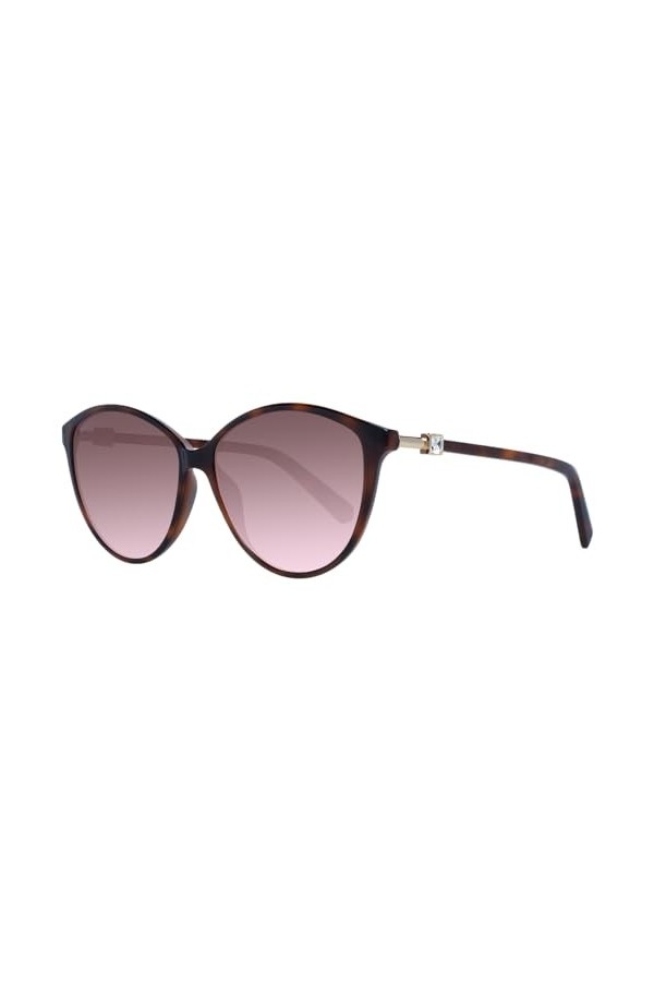 Swarovski Sk0331 Lunettes de Soleil, Dark Havana, 58 Femme