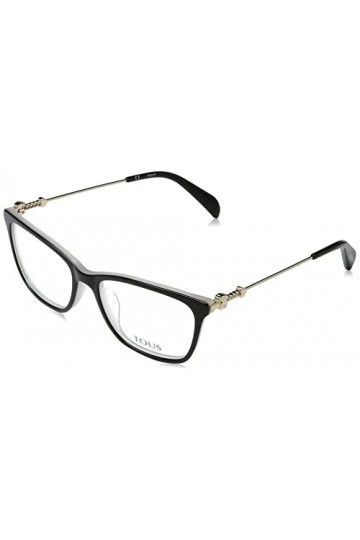 TOUS Vtob34 Lunettes de Soleil, Noir + Blanc, 53 Femme