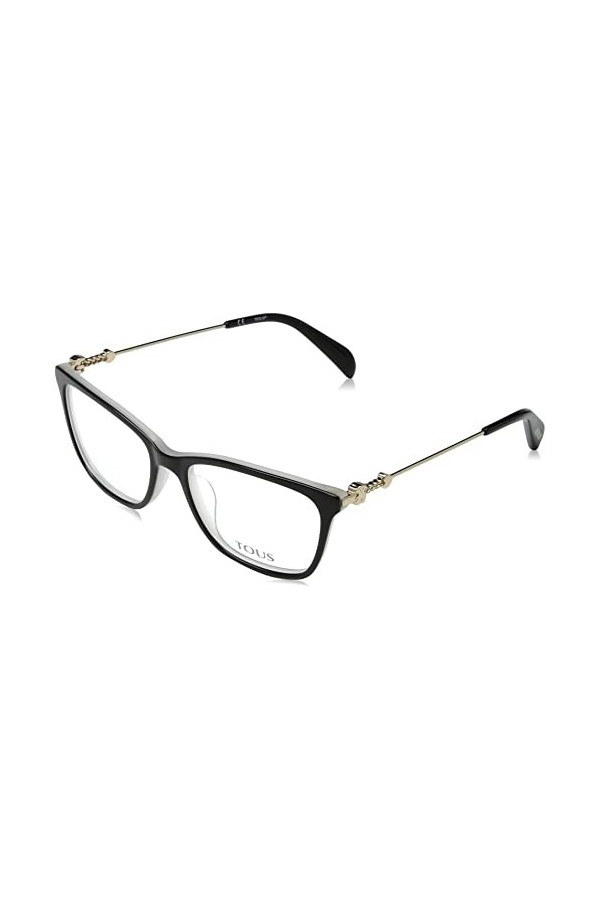 TOUS Vtob34 Lunettes de Soleil, Noir + Blanc, 53 Femme