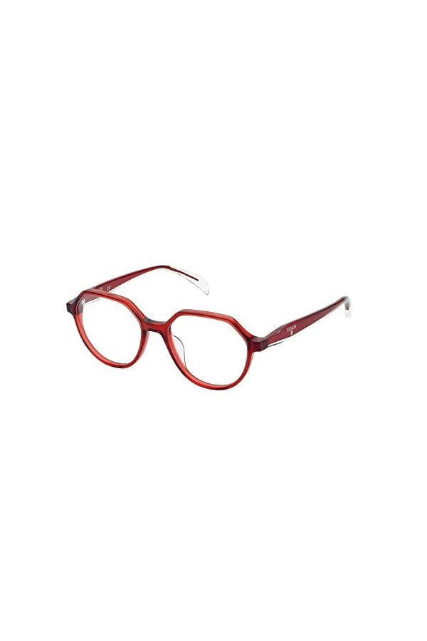 TOUS Vtob56 Lunettes de Soleil, Shiny Transnp.Rouge, 51 Femme