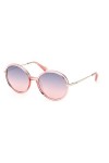 MAX &CO MO0064 Lunettes de Soleil, Rose Brillant, 55/19/140 Femme