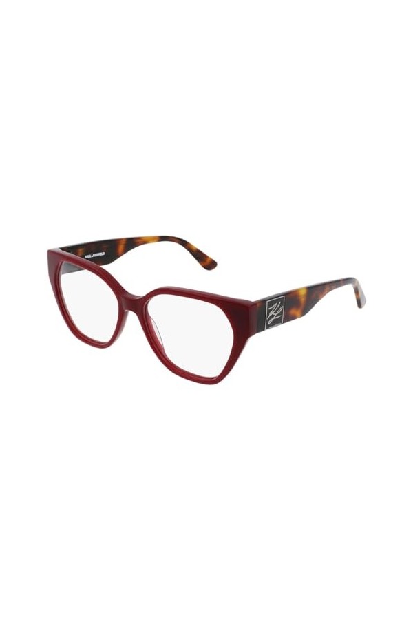 KARL LAGERFELD Womens KL6053 Sunglasses, BURGUNDY, 54
