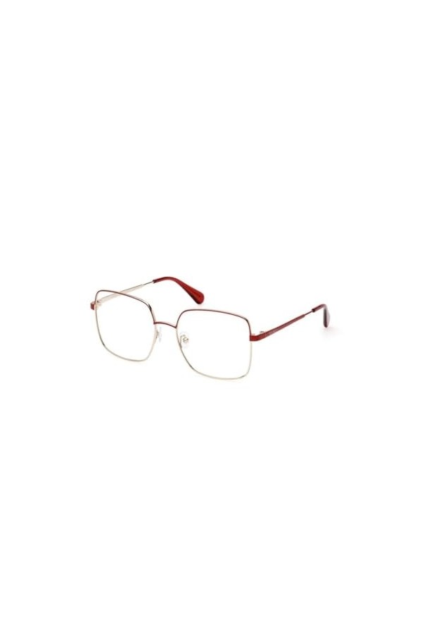 MAX &CO MO5088 Lunettes de Soleil, Rouge Brillant, 55/17/140 Femme